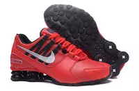 running chaussures nike shox avenue leather rival4 red face